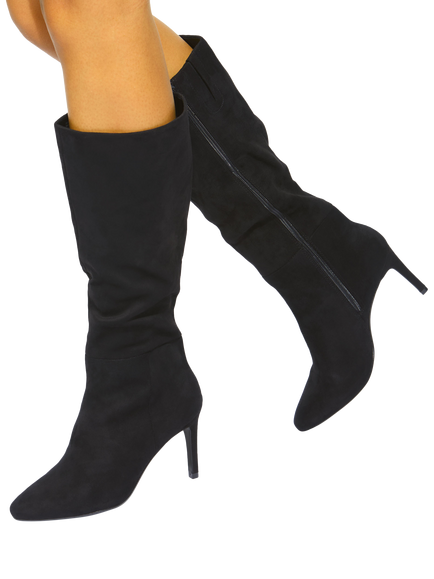 KG Kurt Geiger Treasure Suede Calf Boots - view 2, Black