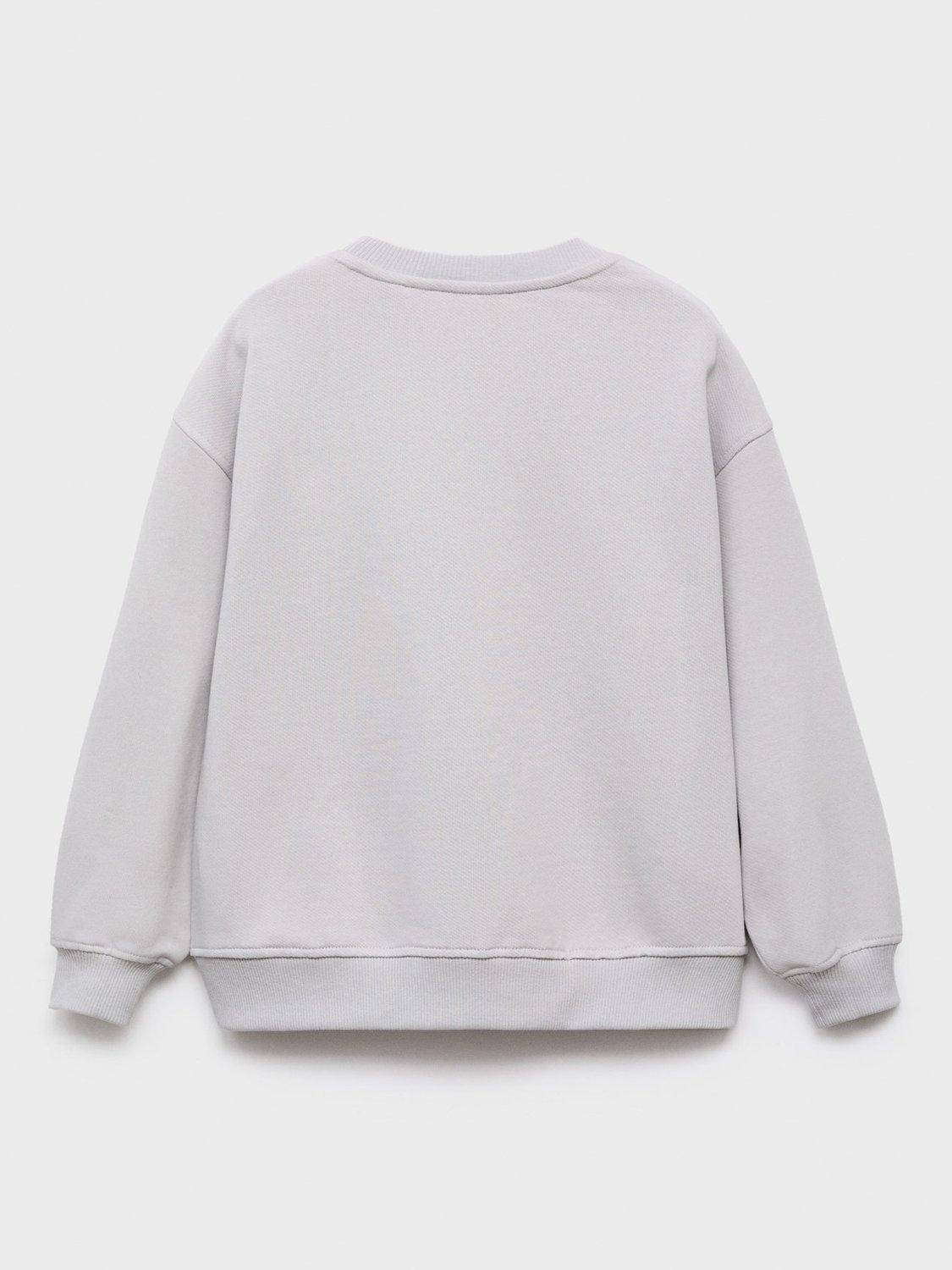 Product image 2 of 4, which shows Mango Kids' Marvel Avengers Cotton Sweatshirt, White, 9-10 years