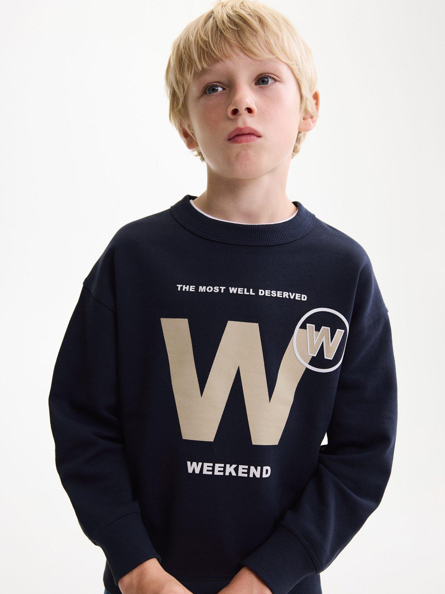 Mango Kids' Society Cotton Graphic Sweatshirt