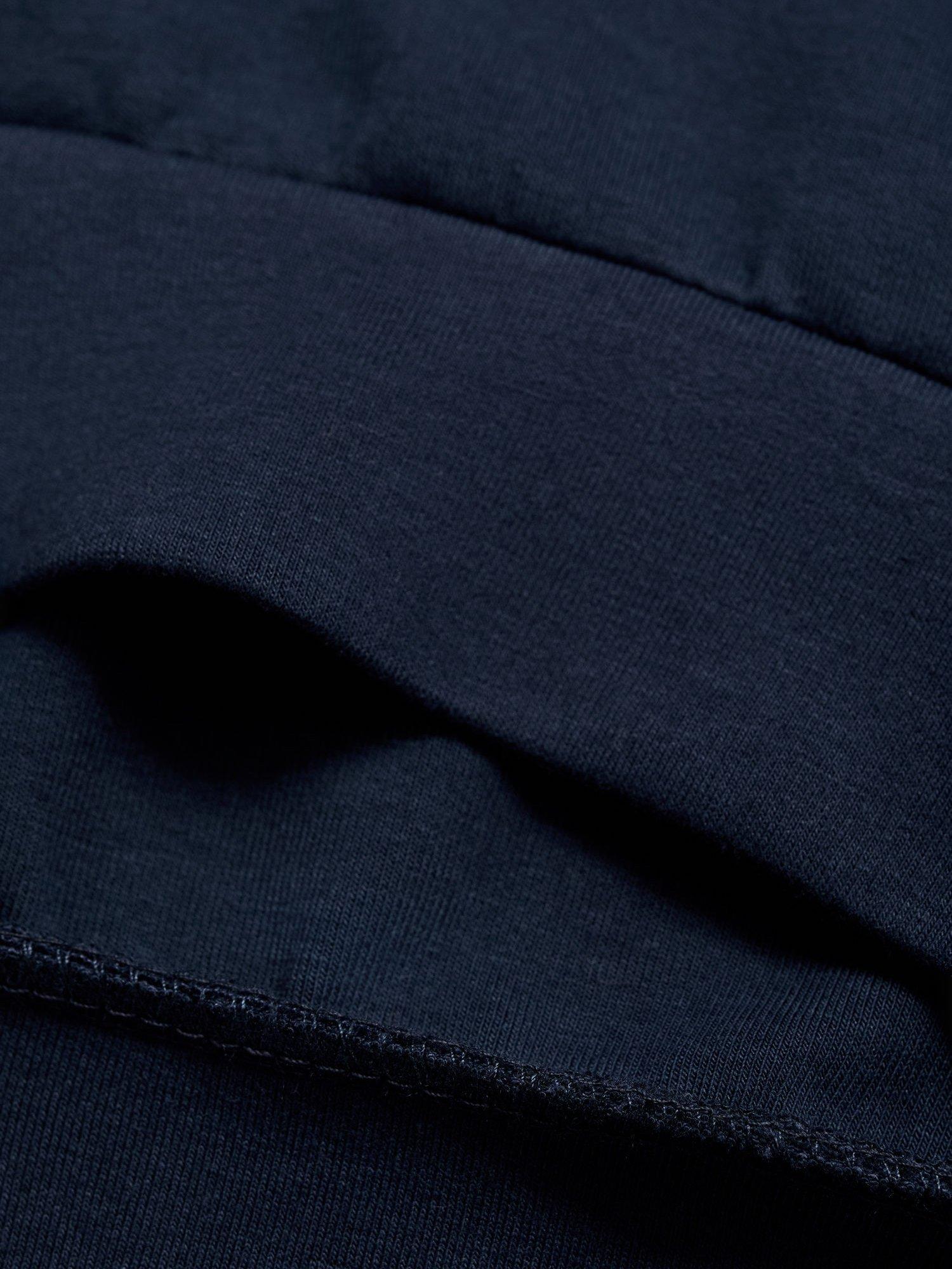 Product image 4 of 6, which shows Mango Kids' Cotton Rich Hoodie, Navy, 9-10 years