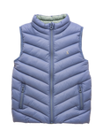 Joules Kids' Sleeveless Showerproof Gilet, Light Blue
