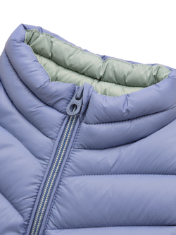 Joules Kids' Sleeveless Showerproof Gilet, Light Blue - view 2, Light Blue