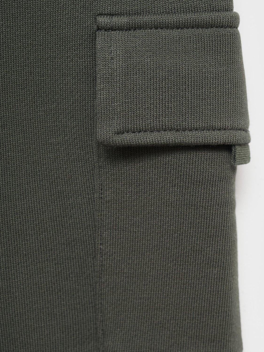 Product image 3 of 4, which shows Mango Kids' Safari Cotton Joggers, Khaki, 18-24 months