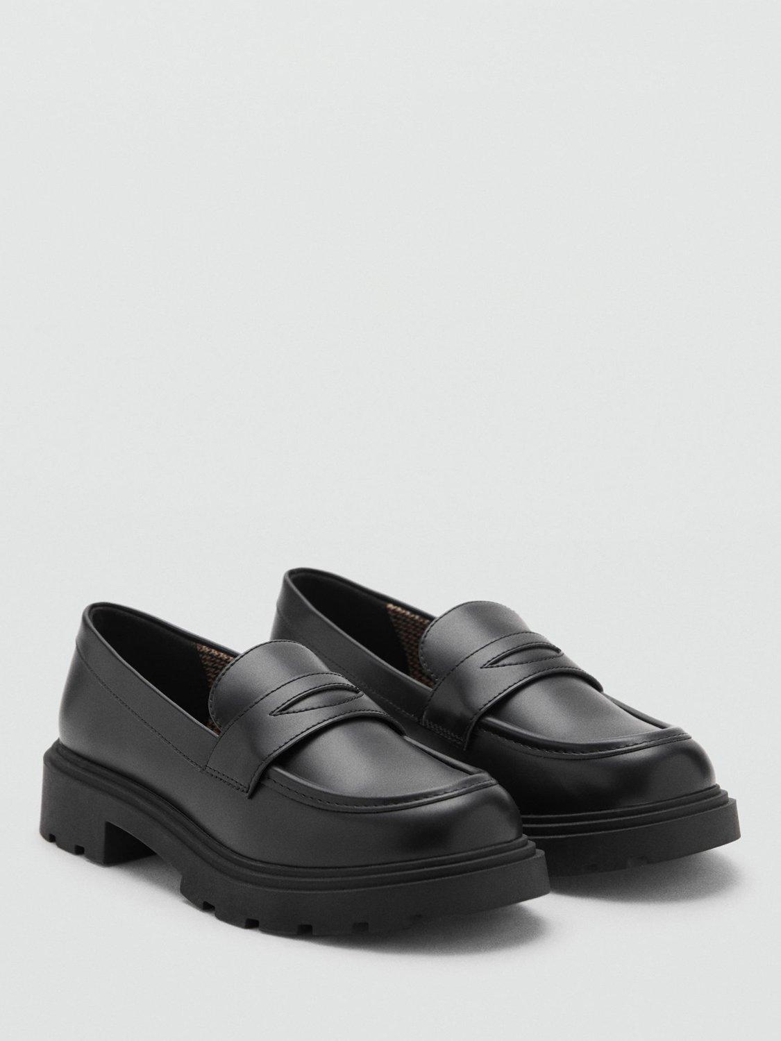 Product image 2 of 4, which shows Mango Kids' Laia Loafer Shoes, Black, 6
