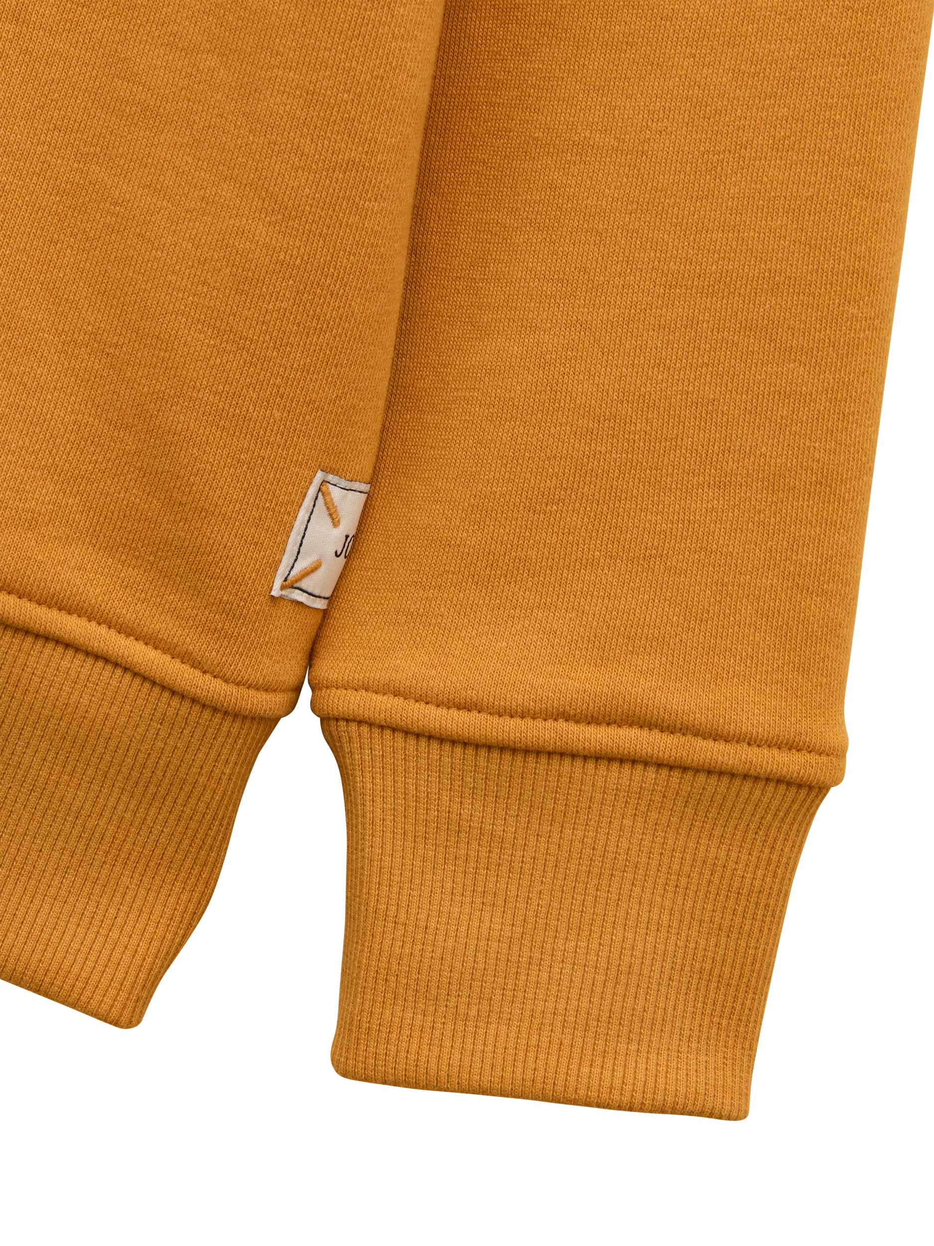 Product image 6 of 6, which shows Joules Kids' Cotton Blend Slogan Sweatshirt, Yellow, 2 years