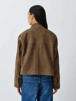 AND/OR Sofia Pure Suede Jacket, Olive - view 2, Olive