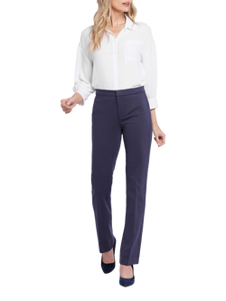 NYDJ Slim Trousers in Ponte Knit Jersey, Oxford Navy