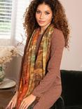 Alie Street Celestine Wool Rich Scarf, Golden Amber
