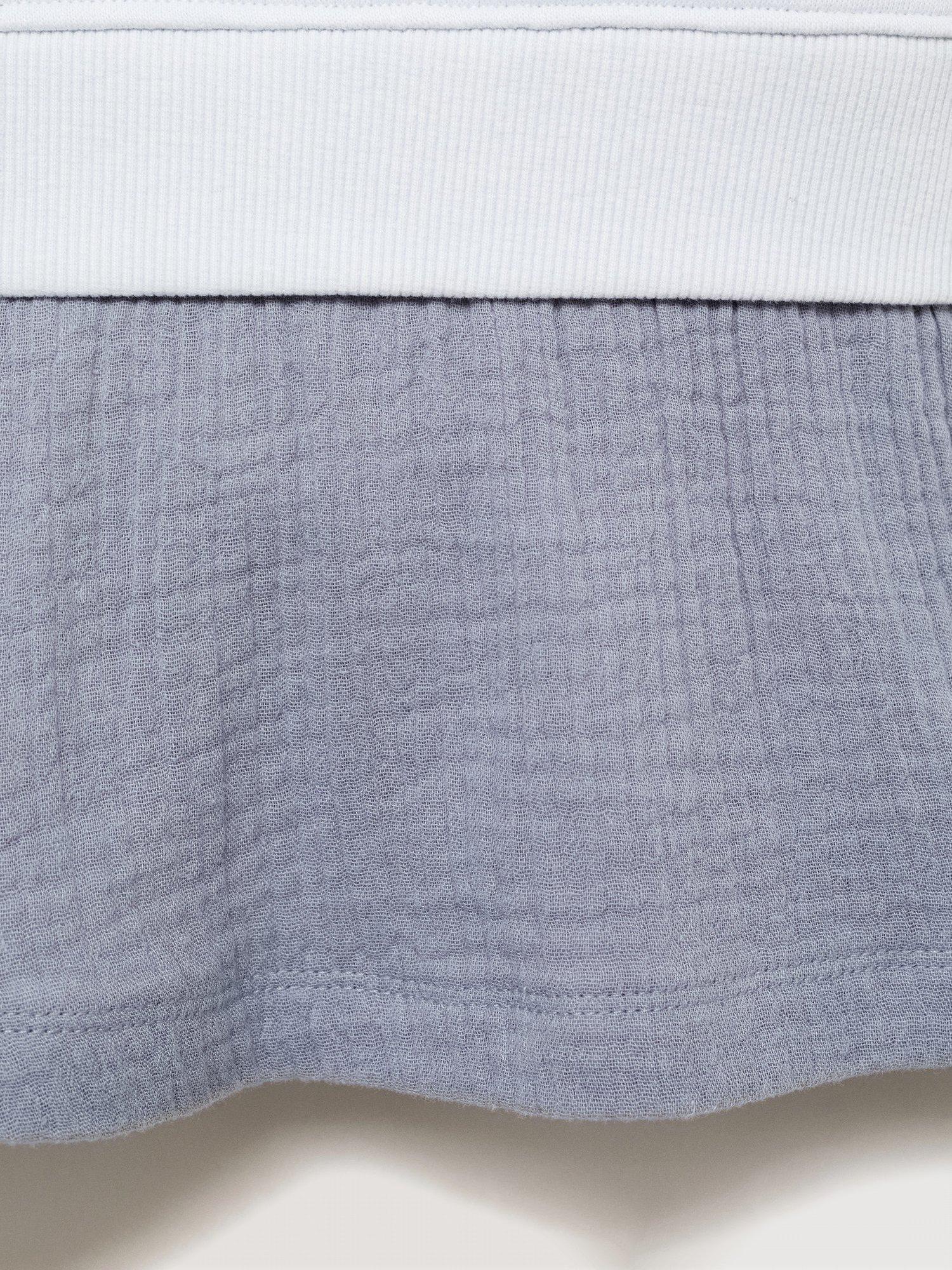 Product image 5 of 7, which shows Mango Kids' Sanfran Cotton Blend Relaxed Sweatshirt, Light Blue, 18-24 months