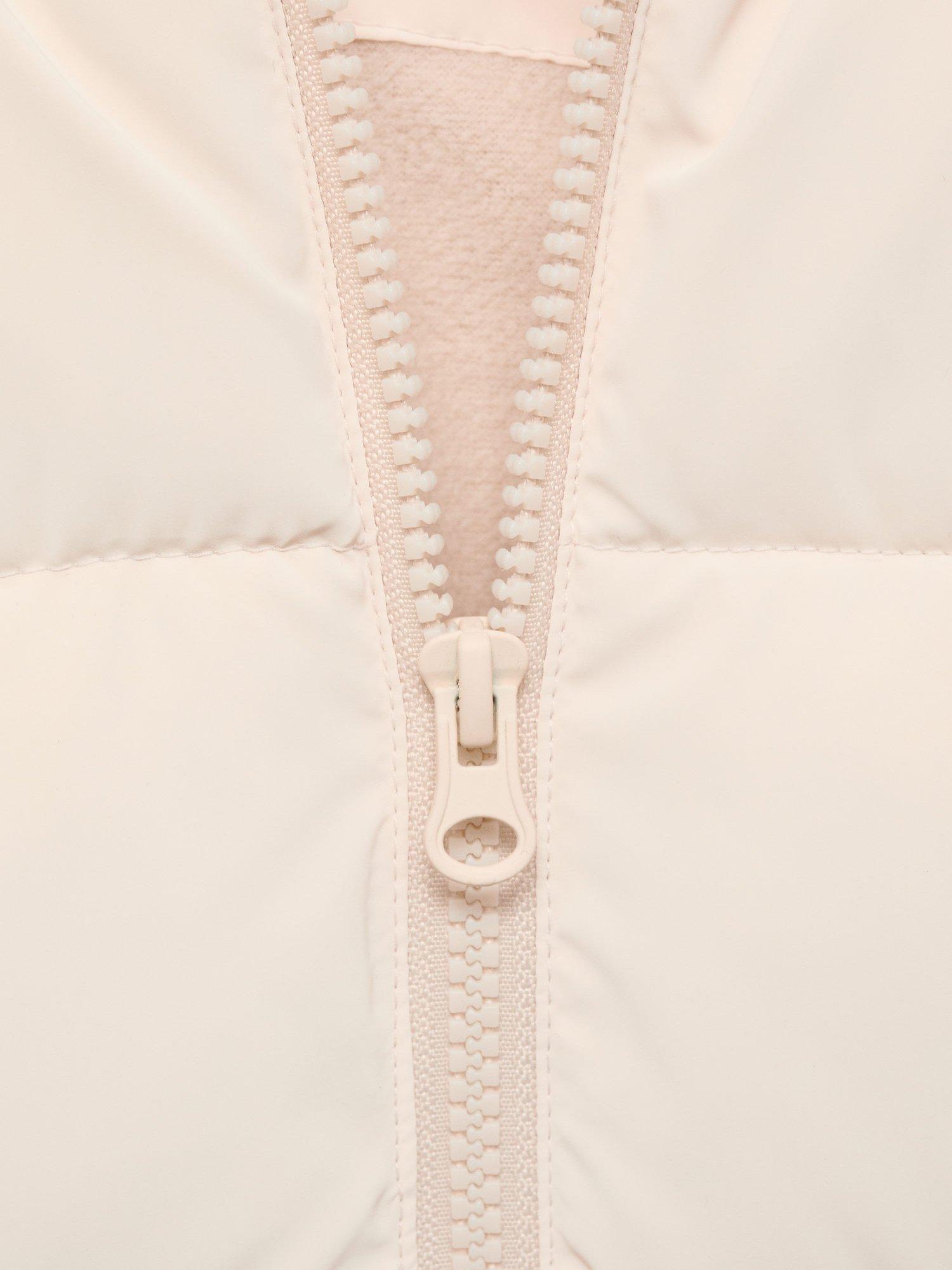 Product image 4 of 4, which shows Mango Kids' Julie Quilted Hooded Coat, Natural, 12-18 months