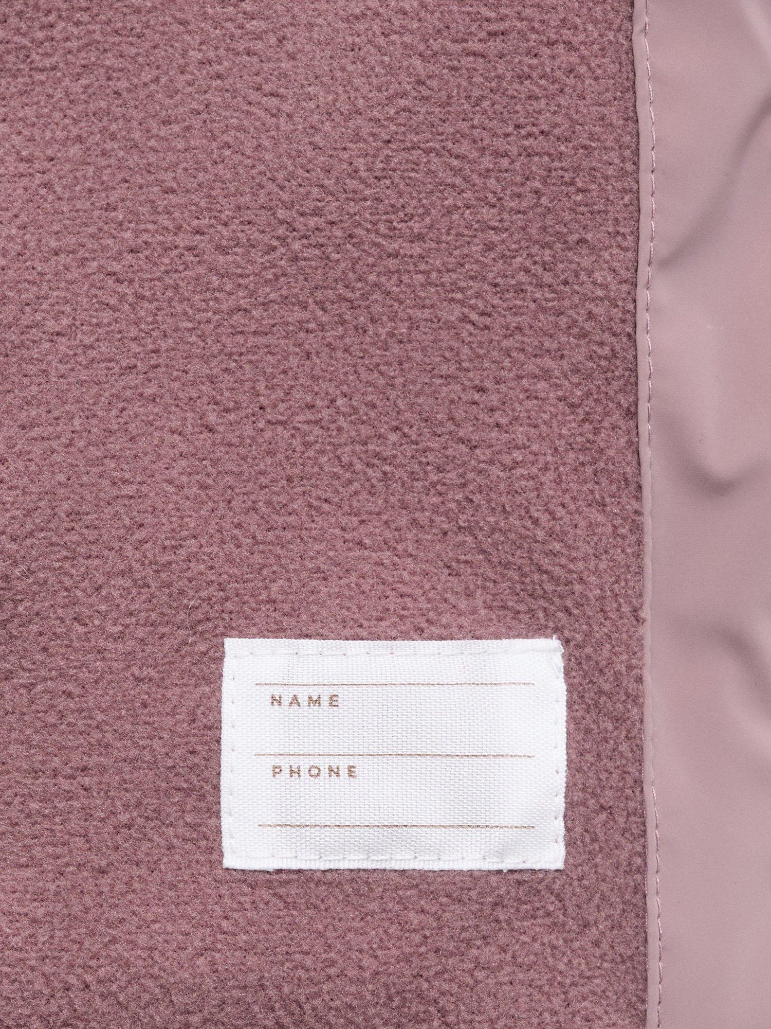 Product image 3 of 4, which shows Mango Kids' Julie Quilted Hooded Coat, Medium Purple, 9-12 months