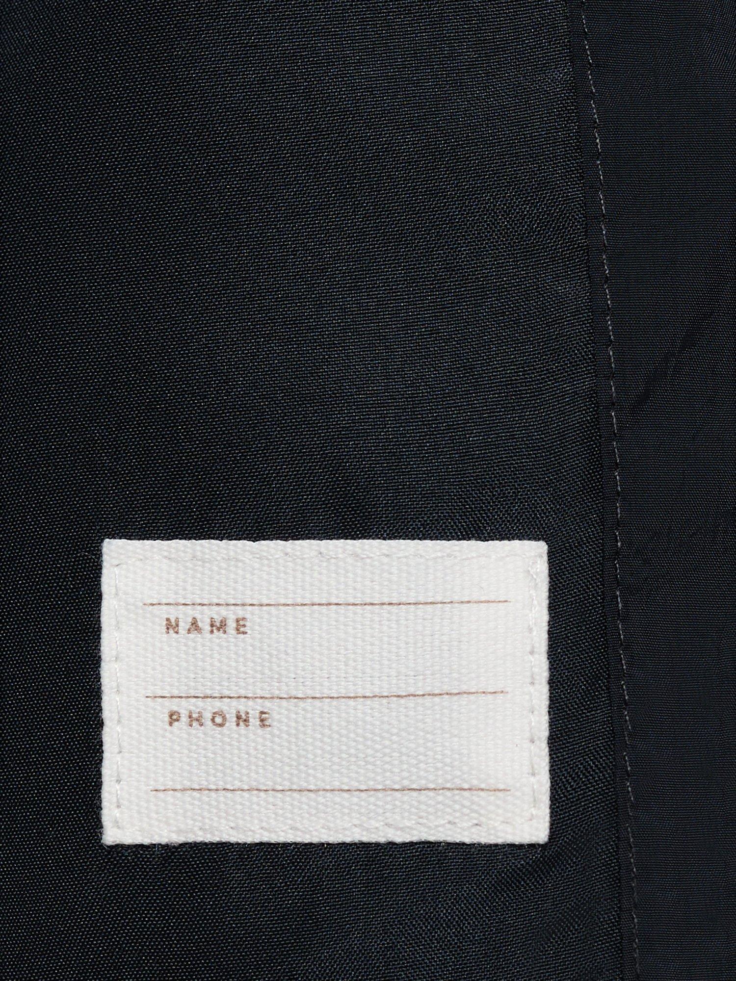 Product image 4 of 6, which shows Mango Kids' Luisa Hooded Sleeveless Gilet, Navy, 7-8 years