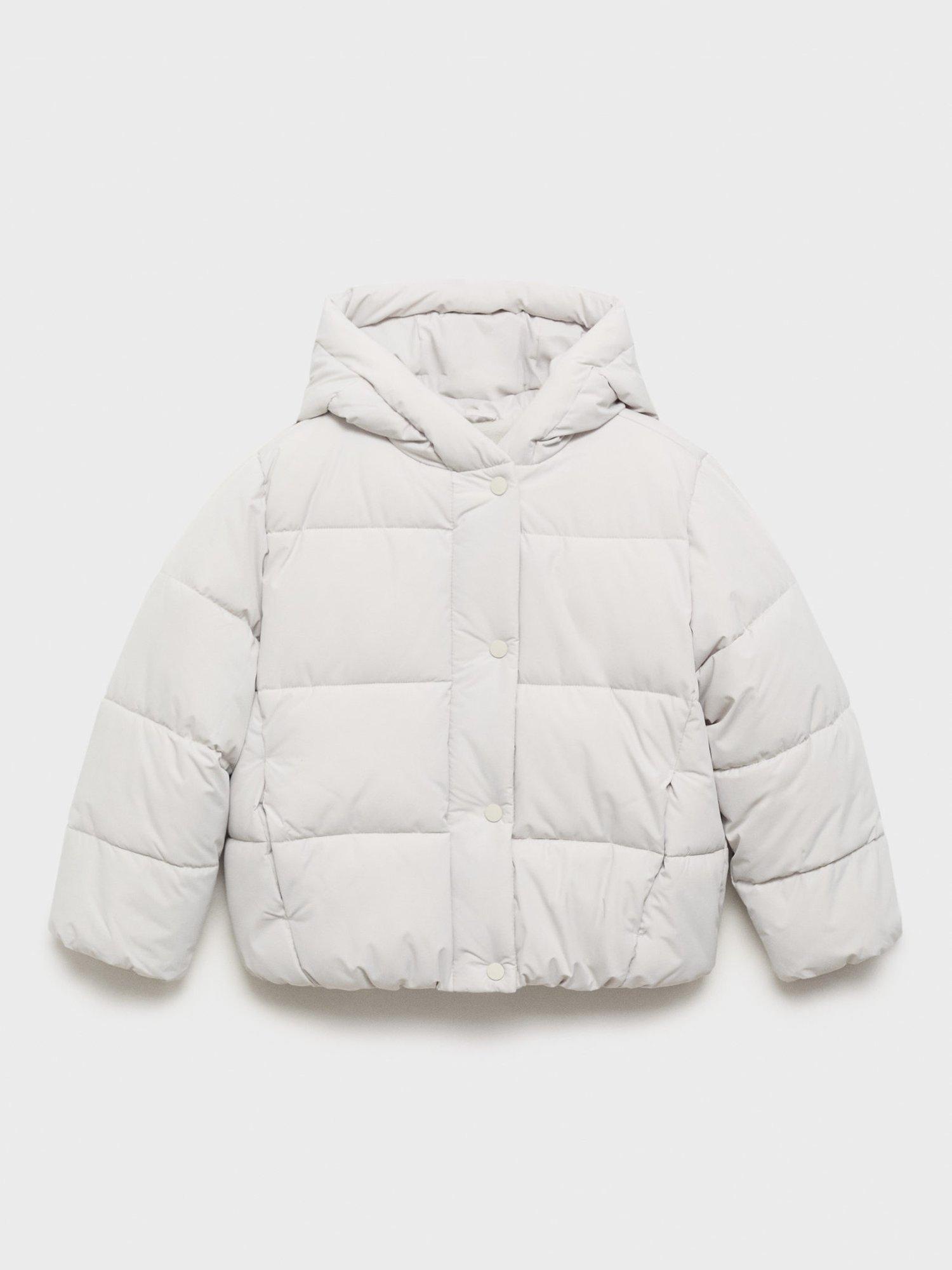 Product image 1 of 4, which shows Mango Tina Quilted Jacket, Grey, 6 years