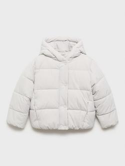 Mango Tina Quilted Jacket, Grey