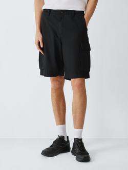 John Lewis Cotton Cargo Shorts, Black