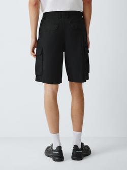 John Lewis Cotton Cargo Shorts - view 2, Black