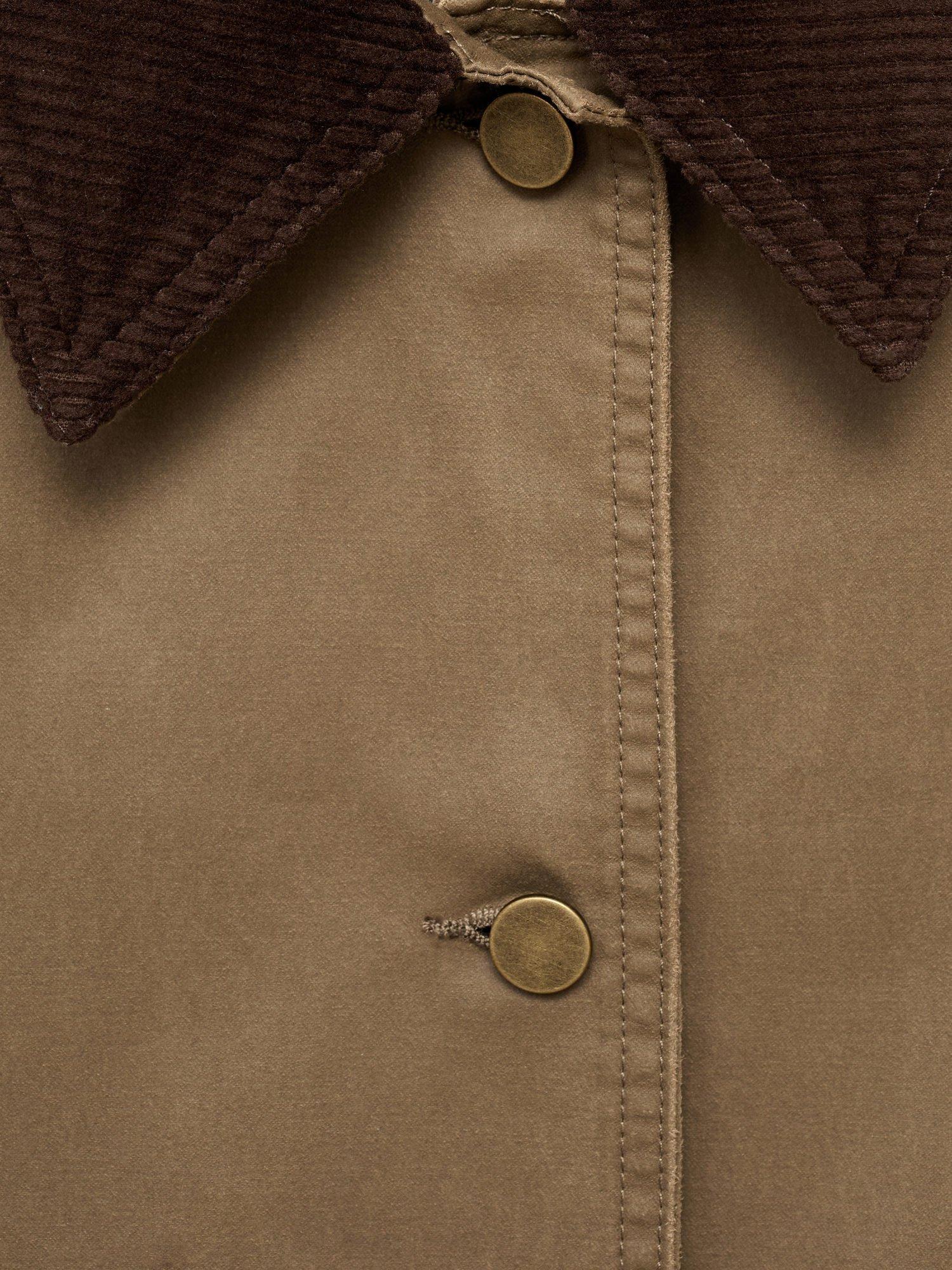 Product image 8 of 8, which shows Mango Garden Barn Jacket, Dark Yellow, S