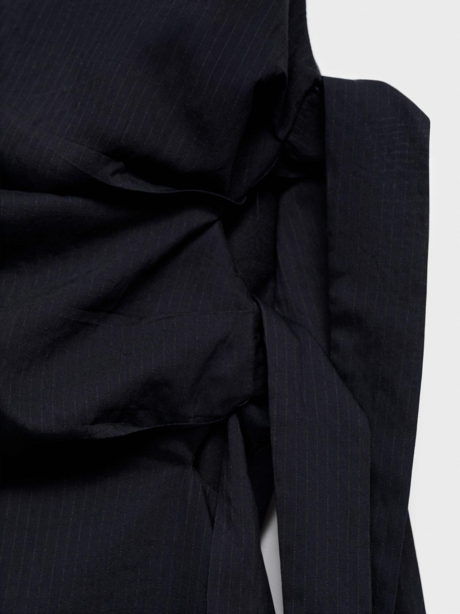 Product image 7 of 7, which shows Mango Noa Asymmetric Knotted Dress, Navy, 6