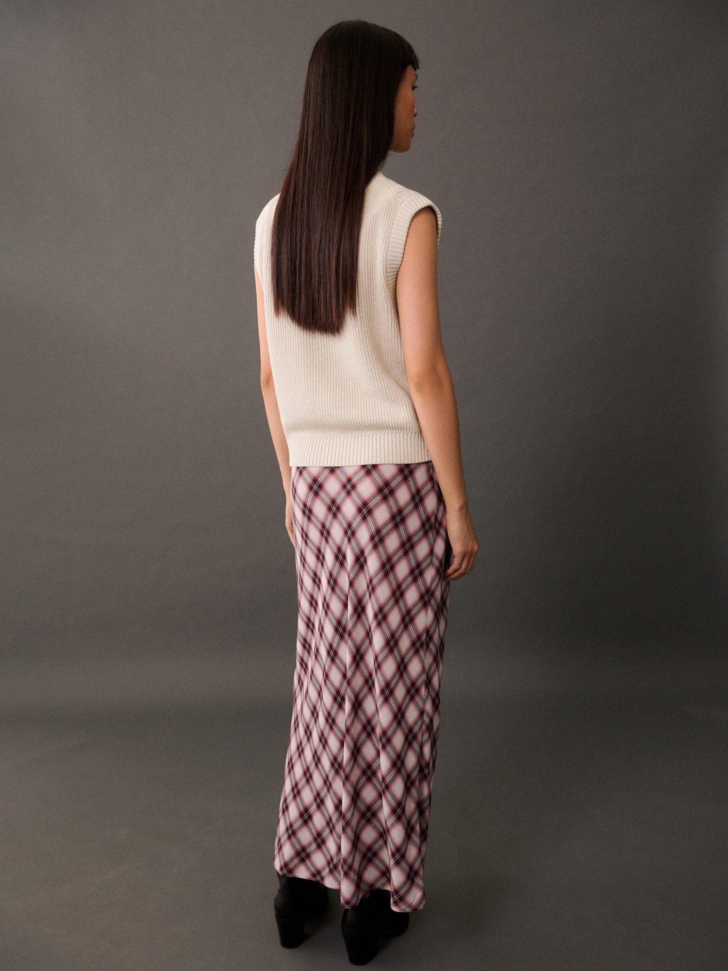 Product image 4 of 7, which shows Mango Monica Zip Sleeveless Cardigan, Natural White, L