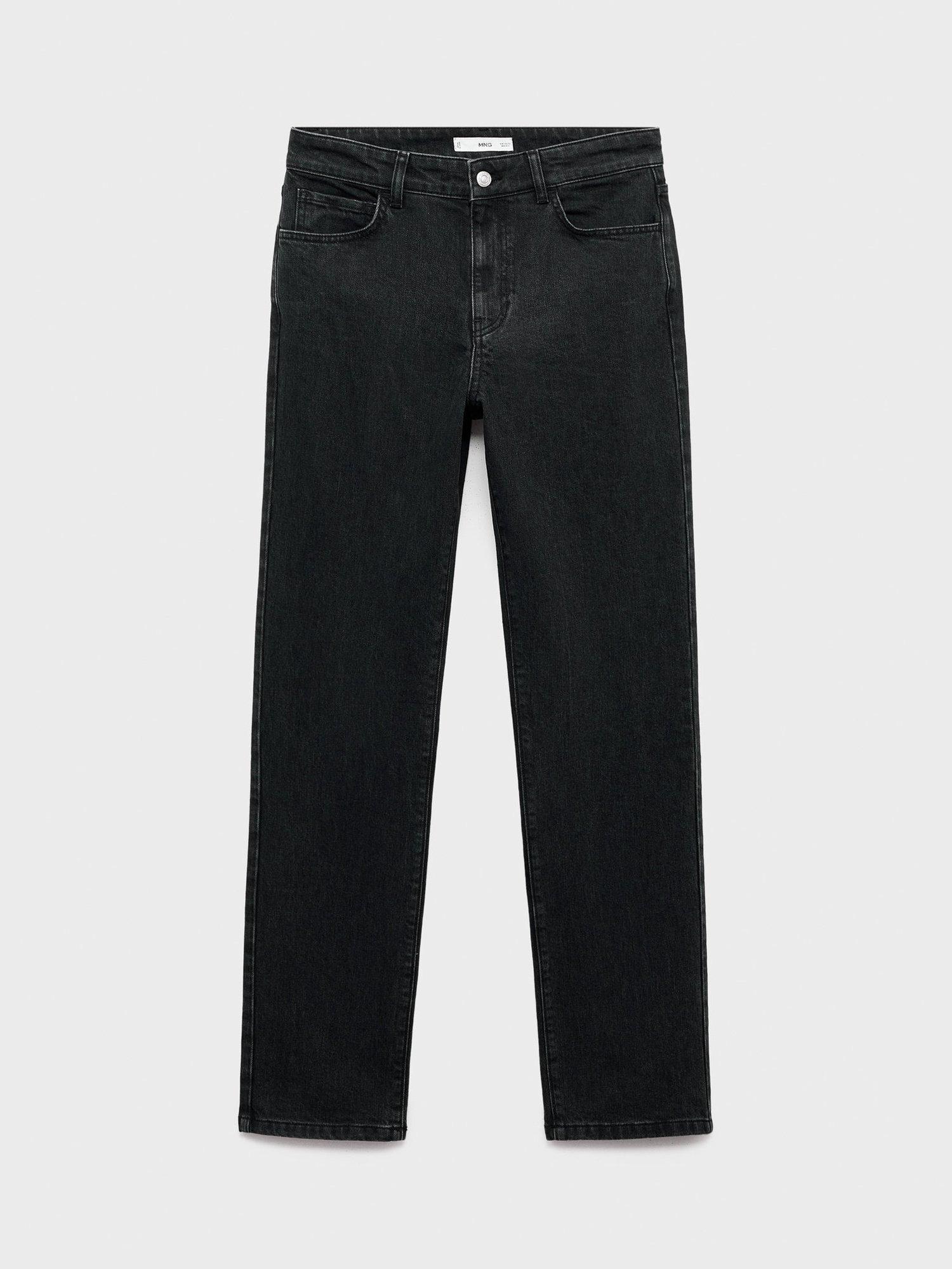 Product image 4 of 9, which shows Mango Blanca Straight Jeans, Open Grey, 10