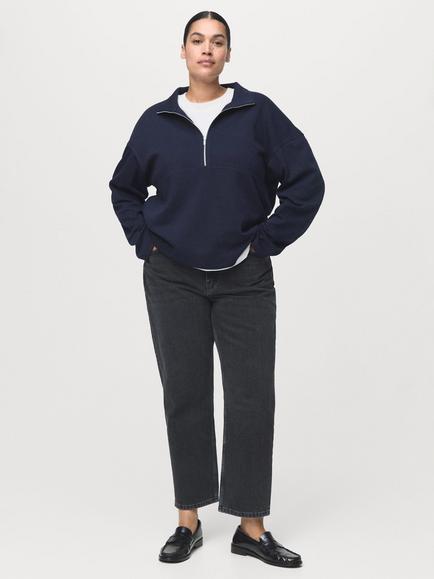 Mango Blanca Straight Jeans, Open Grey, Open Grey