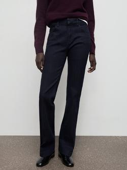 Mango Jolene Flared Jeans, Dark Blue