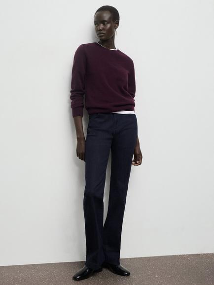 Mango Jolene Flared Jeans - view 2, Dark Blue