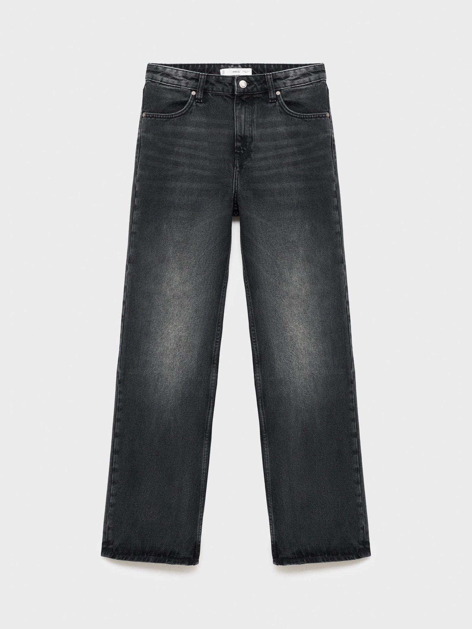 Product image 3 of 6, which shows Mango Miami Wide Leg Jeans, Open Grey, 10