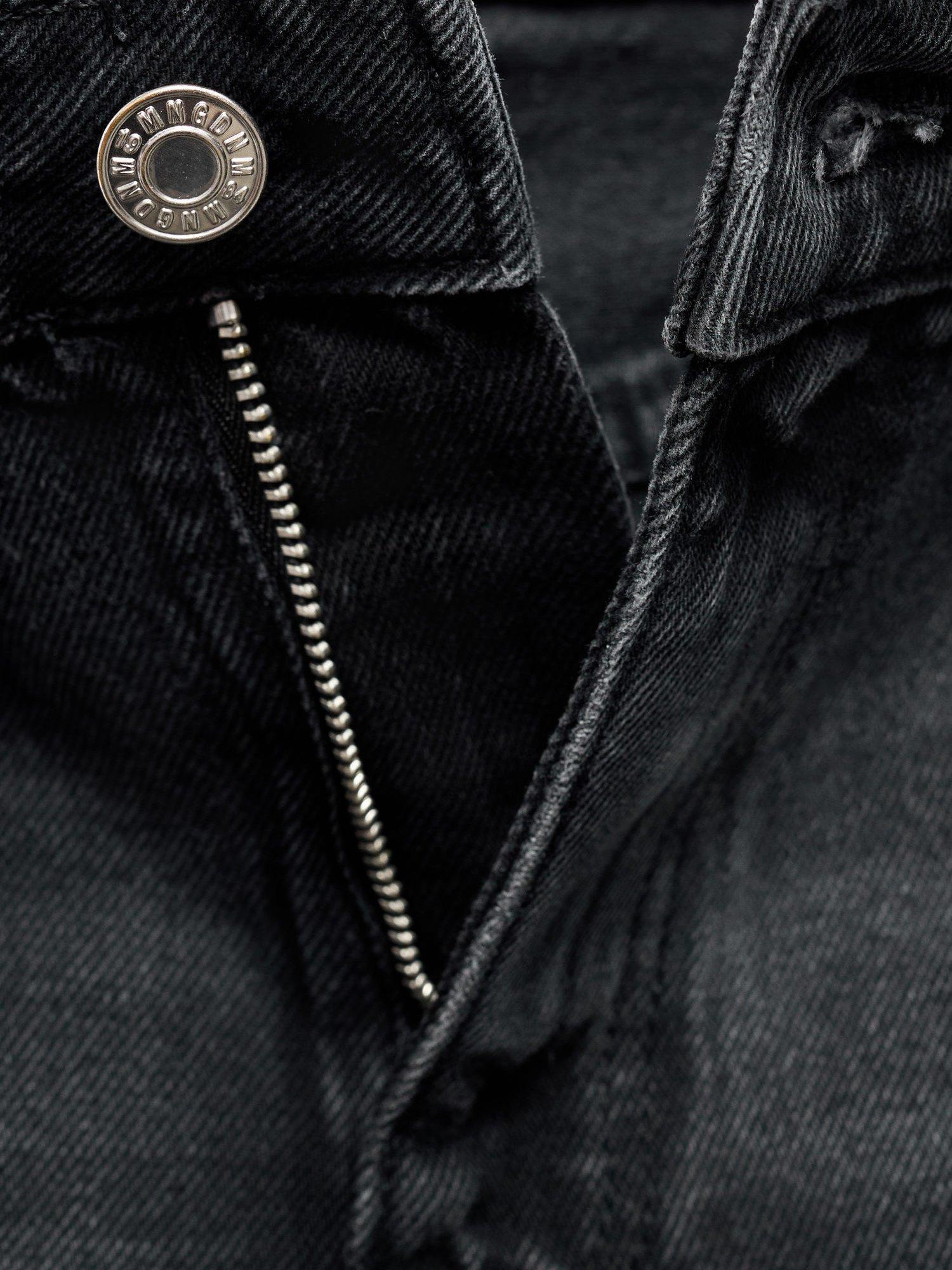 Product image 6 of 6, which shows Mango Miami Wide Leg Jeans, Open Grey, 10