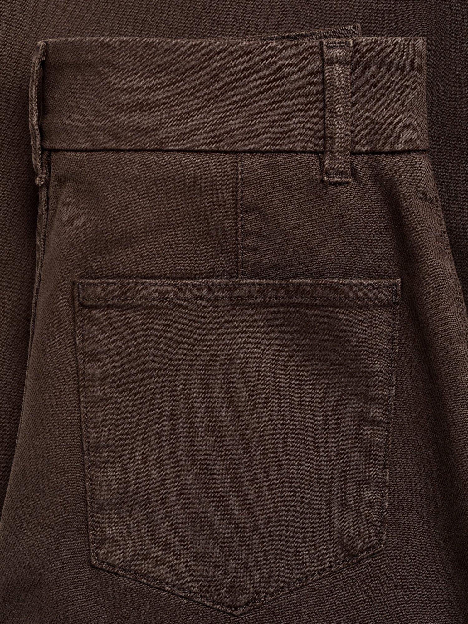 Product image 5 of 7, which shows Mango Paloma Wide Leg Jeans, Dark Brown, 6