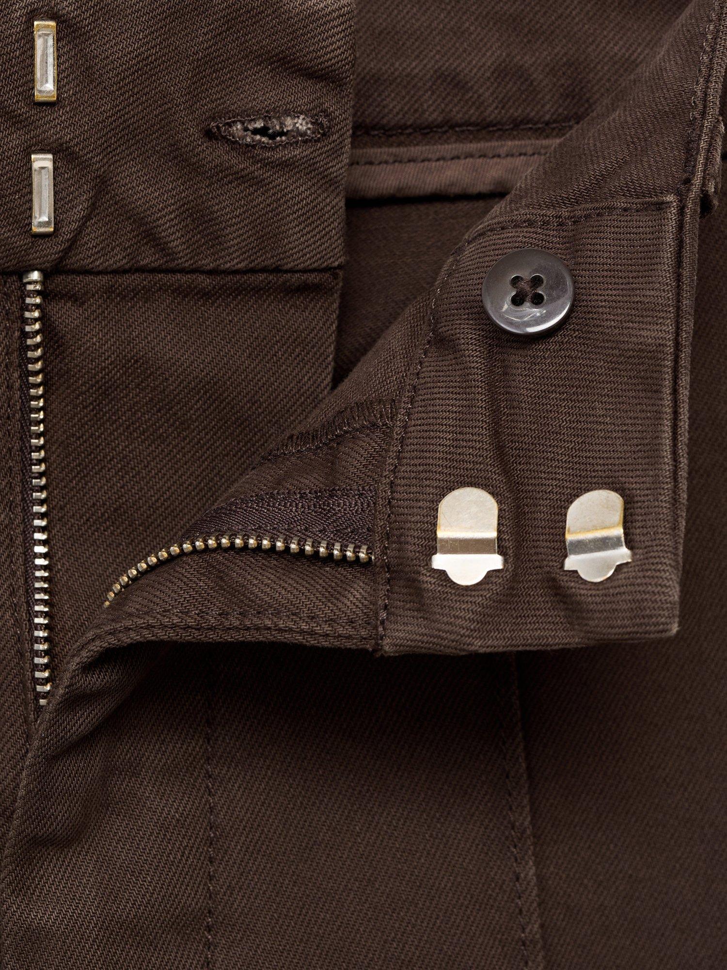 Product image 7 of 7, which shows Mango Paloma Wide Leg Jeans, Dark Brown, 6