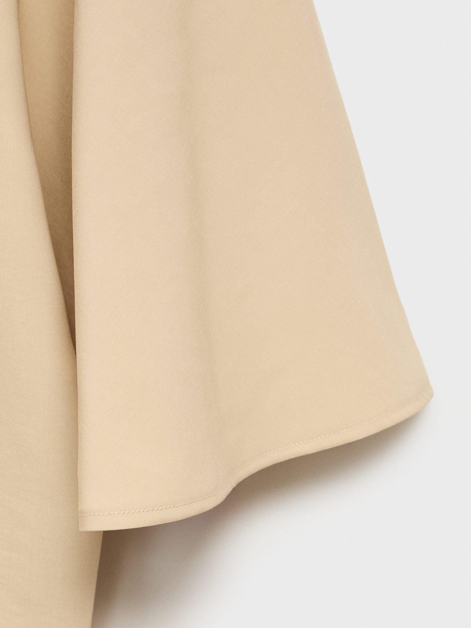 Product image 5 of 8, which shows Mango Momo Oversized Shirt, Pastel Brown, 10
