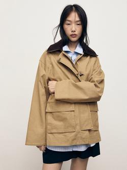 Mango Fire Barn Jacket, Medium Brown, Medium Brown