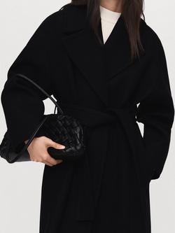 Mango Traviata Wool Rich Coat - view 2, Black