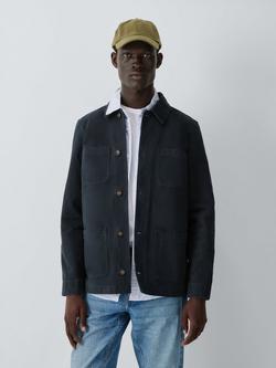 John Lewis Canvas Chore Jacket, Navy