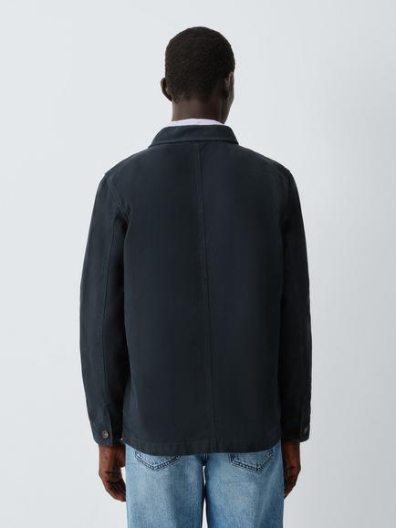 John Lewis Canvas Chore Jacket - view 2, Navy