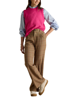 Joules Holly Knitted Tank Top - view 2, Fuchsia