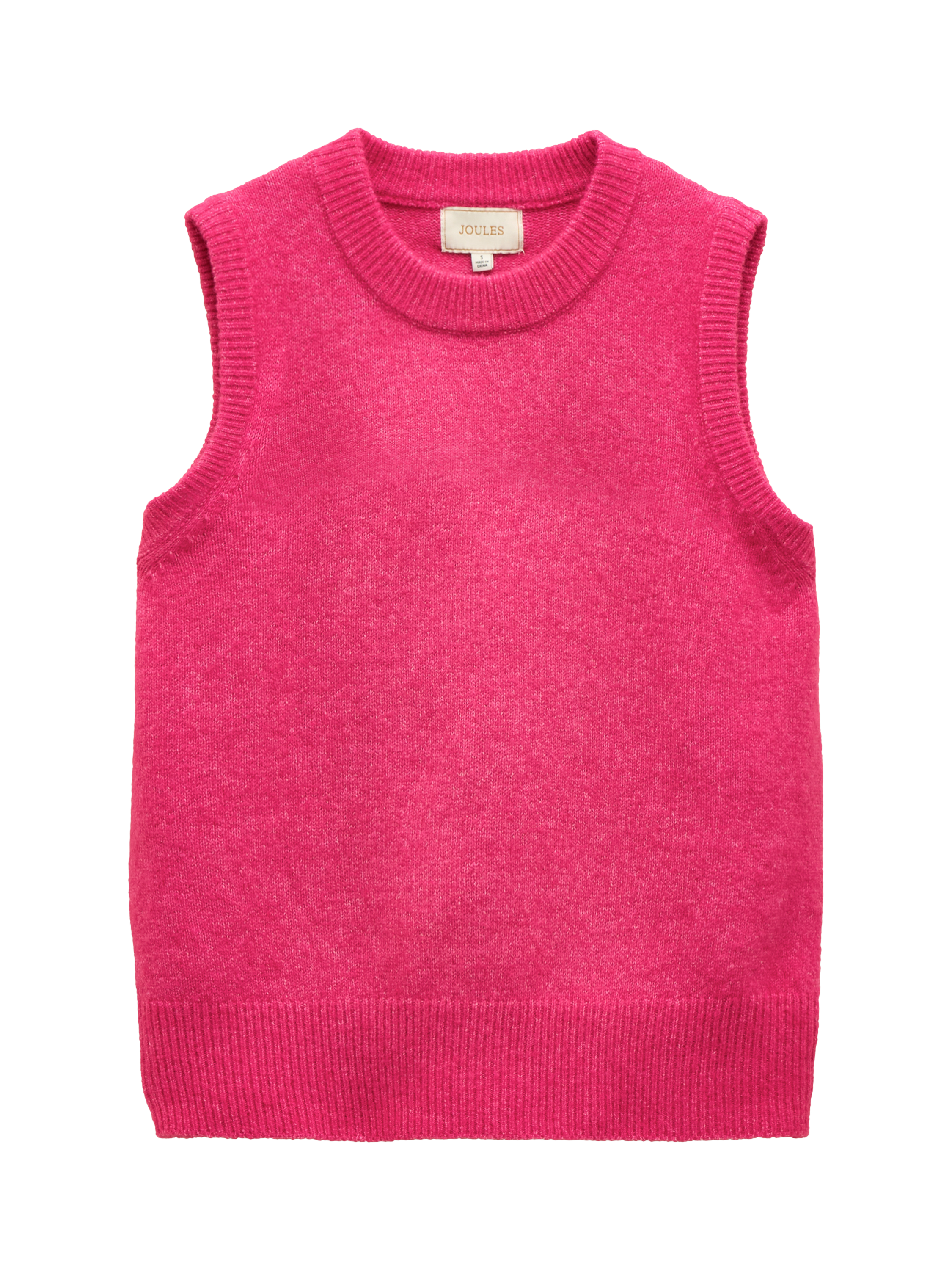 Product image 8 of 8, which shows Joules Holly Knitted Tank Top, Fuchsia, XS