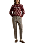 Joules Tally Ho Intarsia Knit Jumper, Fuchsia