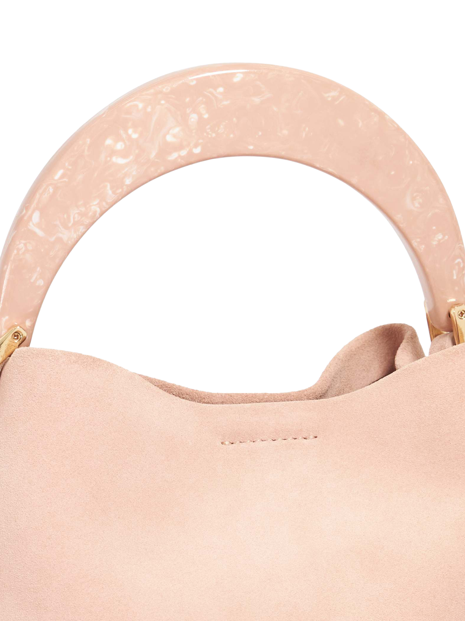 Product image 5 of 5, which shows Dune London Dharla Suede Grab Bag, Mink, One Size