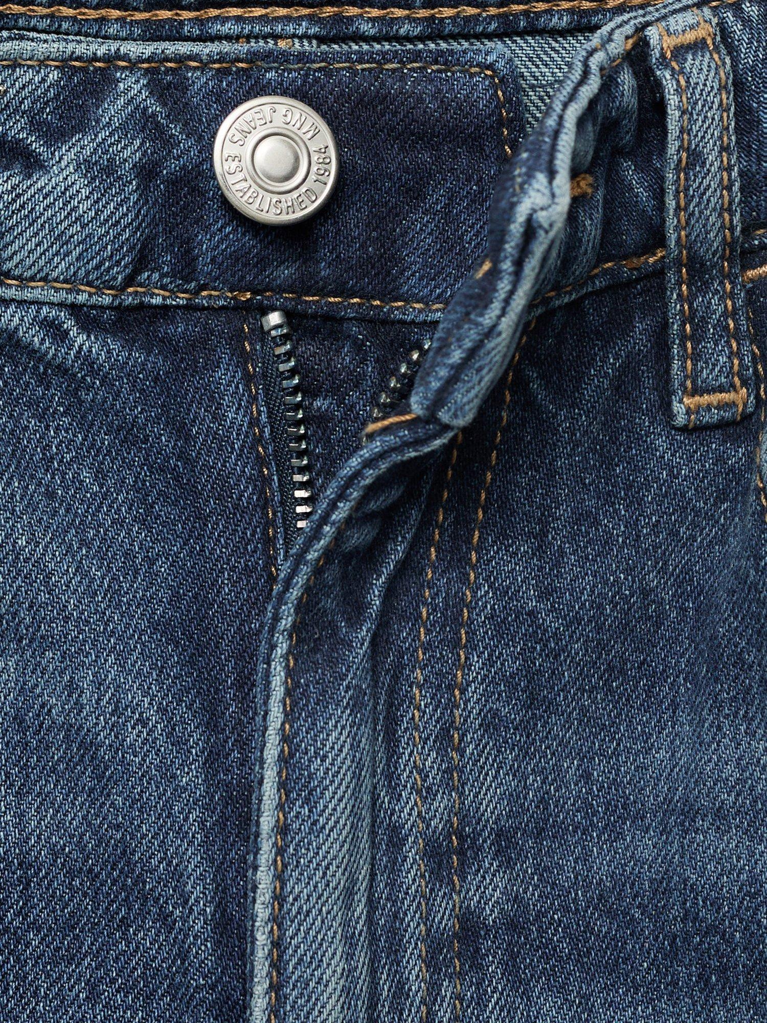 Product image 8 of 8, which shows Mango Matilda Straight Denim Jeans, Open Blue, 10