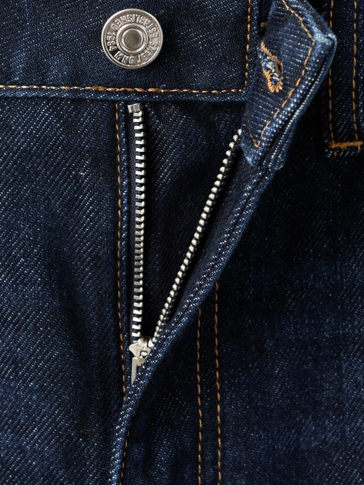 Product image 8 of 8, which shows Mango Mid Rise Mom2000 Jeans, Dark Blue, 10