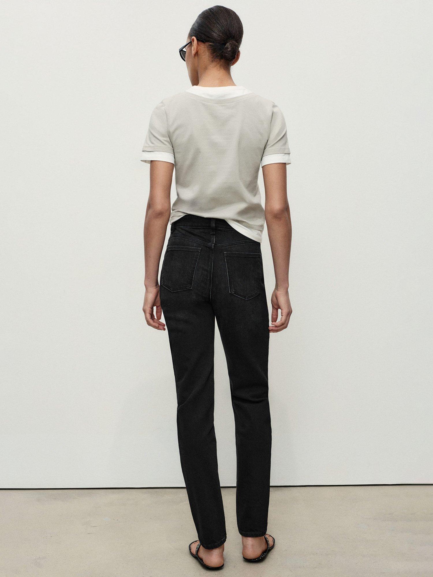 Product image 4 of 8, which shows Mango Newmom High Rise Jeans, Open Grey, 4