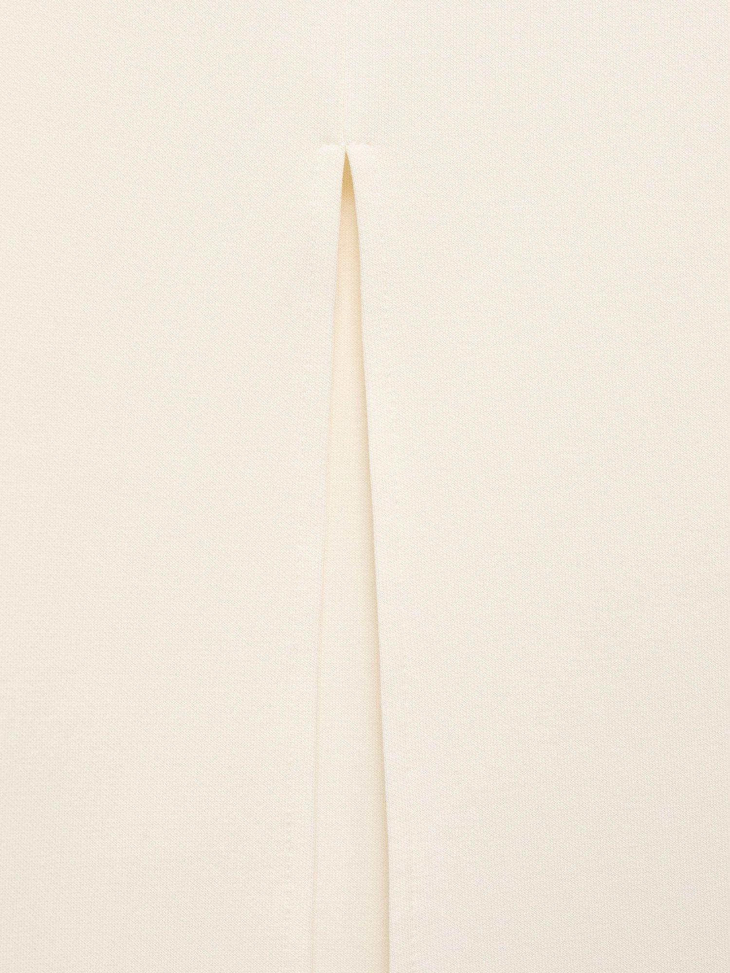 Product image 7 of 7, which shows Mango Johnny Slit Detail Skirt, Light Beige, XL