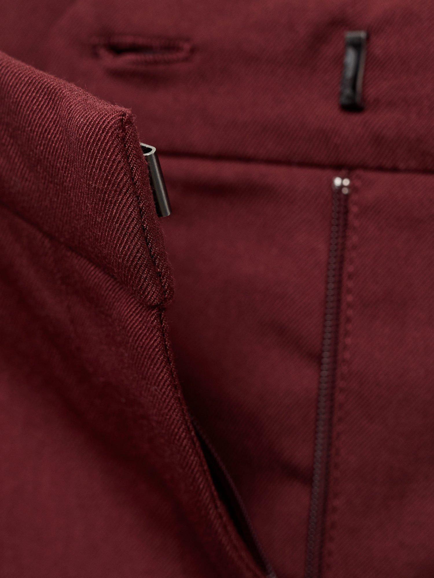 Product image 5 of 6, which shows Mango Karibi Straight Maxi Skirt, Dark Red, XL