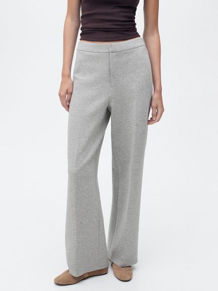 Mango Amber Straight Trousers, Medium Grey, Medium Grey
