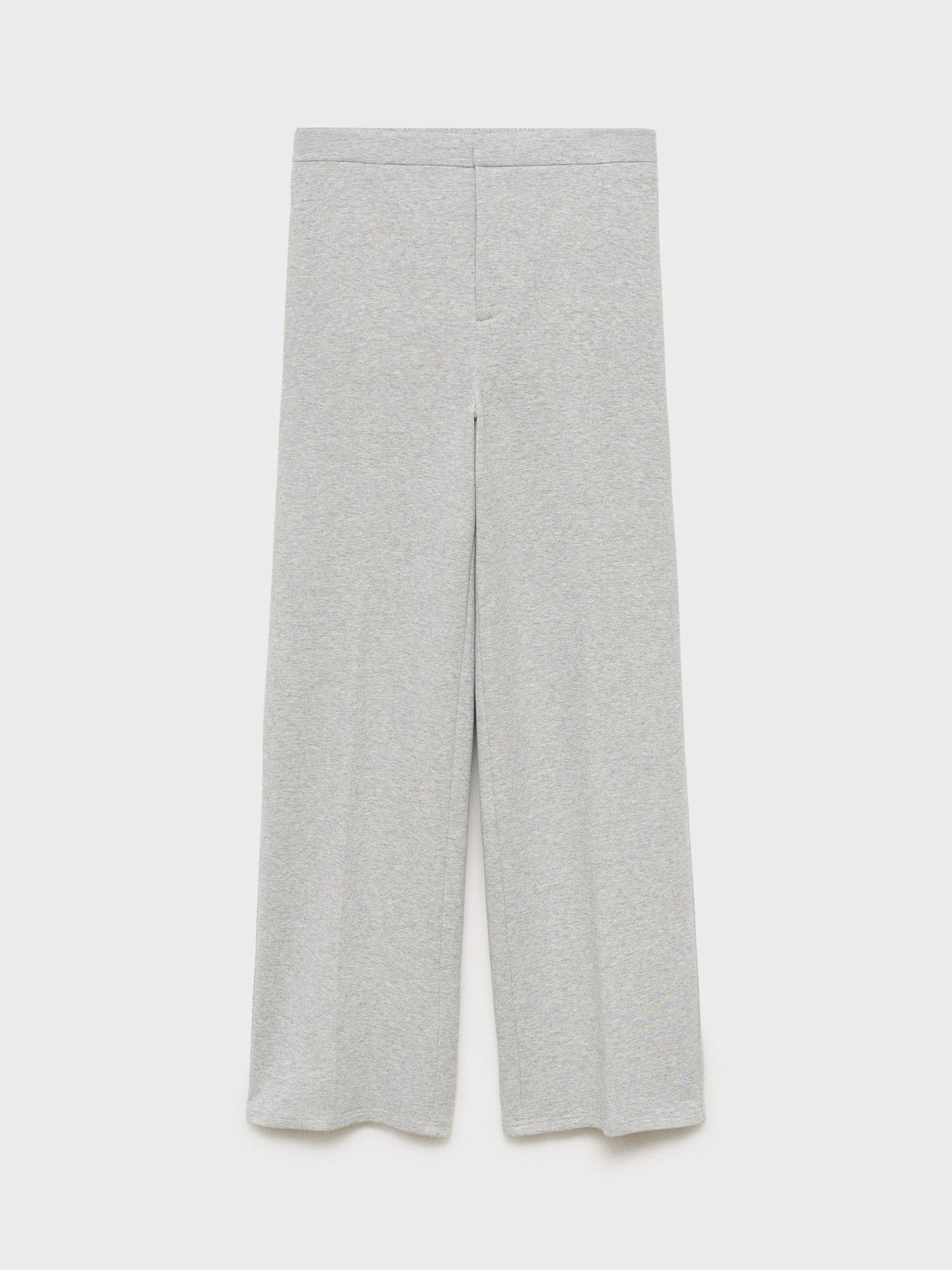 Product image 3 of 7, which shows Mango Amber Straight Trousers, Medium Grey, L