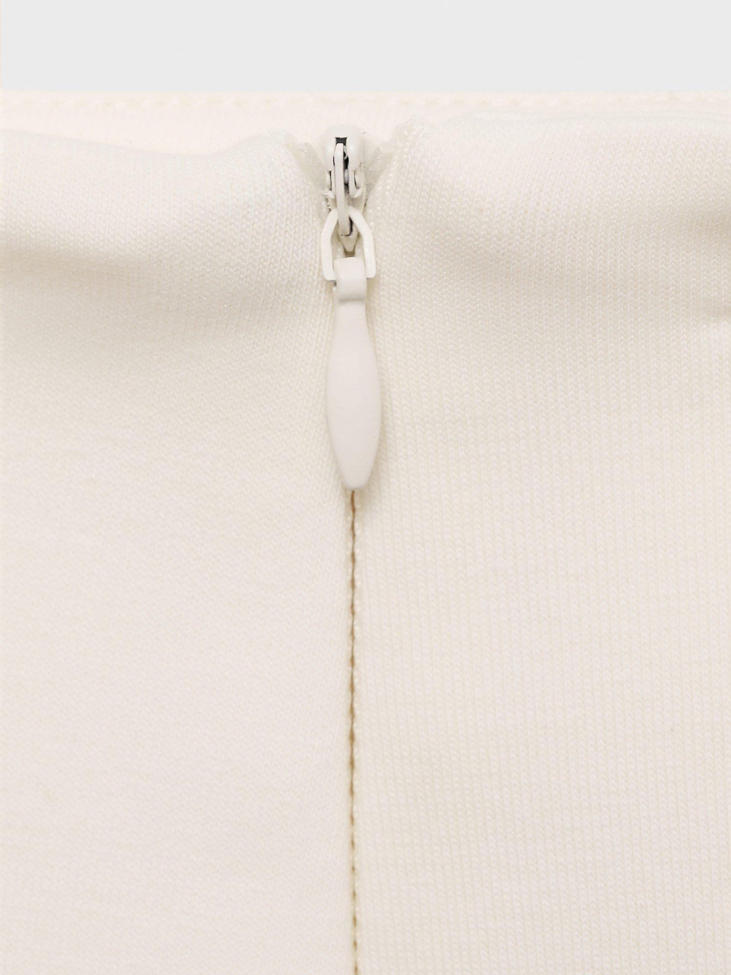 Product image 5 of 8, which shows Mango Jersey Cropped Trousers, Light Beige, L