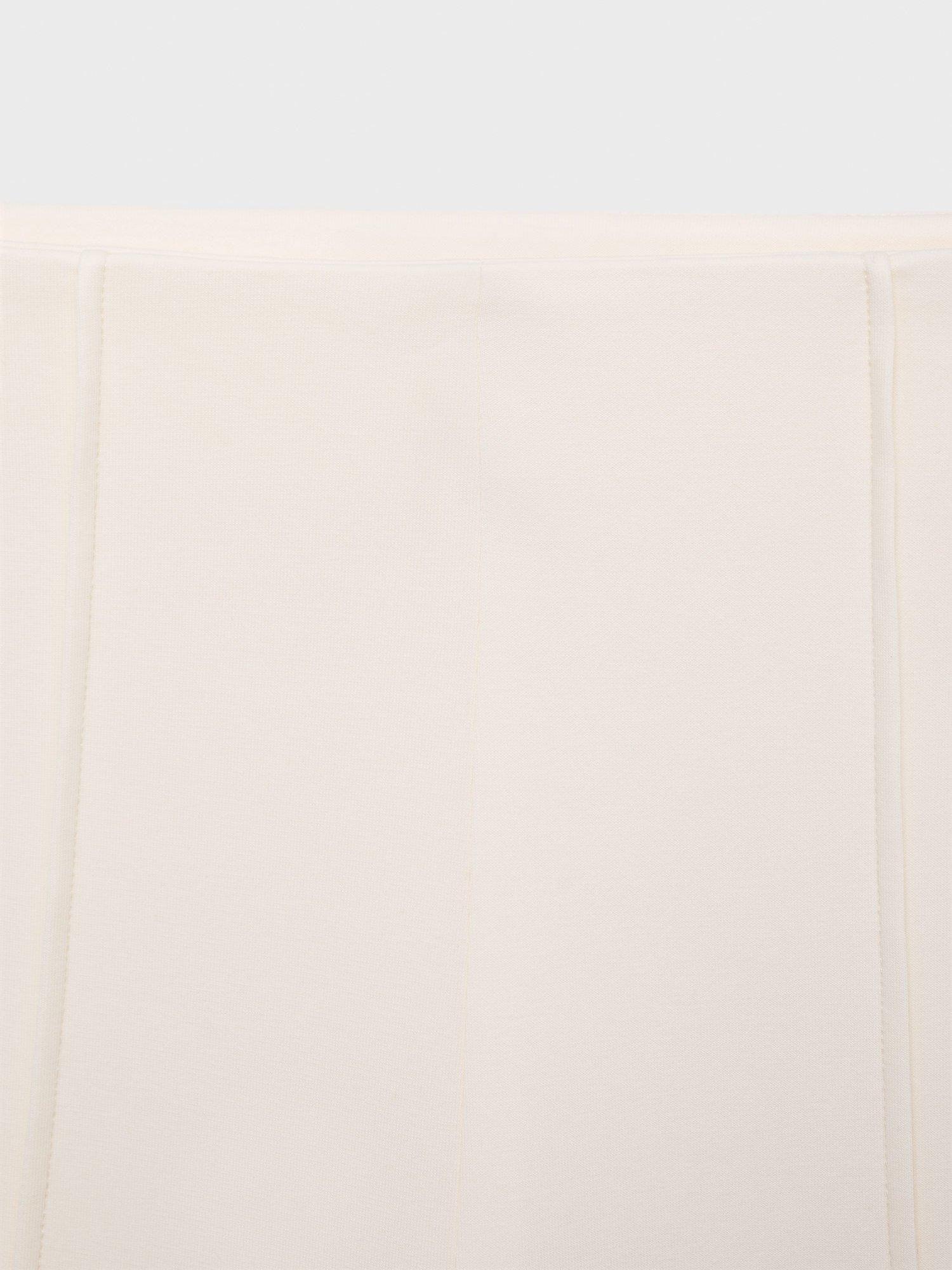 Product image 8 of 8, which shows Mango Jersey Cropped Trousers, Light Beige, L