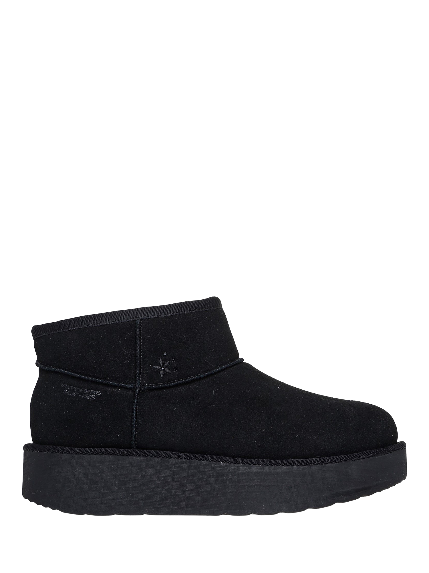 Product image 1 of 4, which shows Skechers Keep Cosy Ankle Boots, Black, 3
